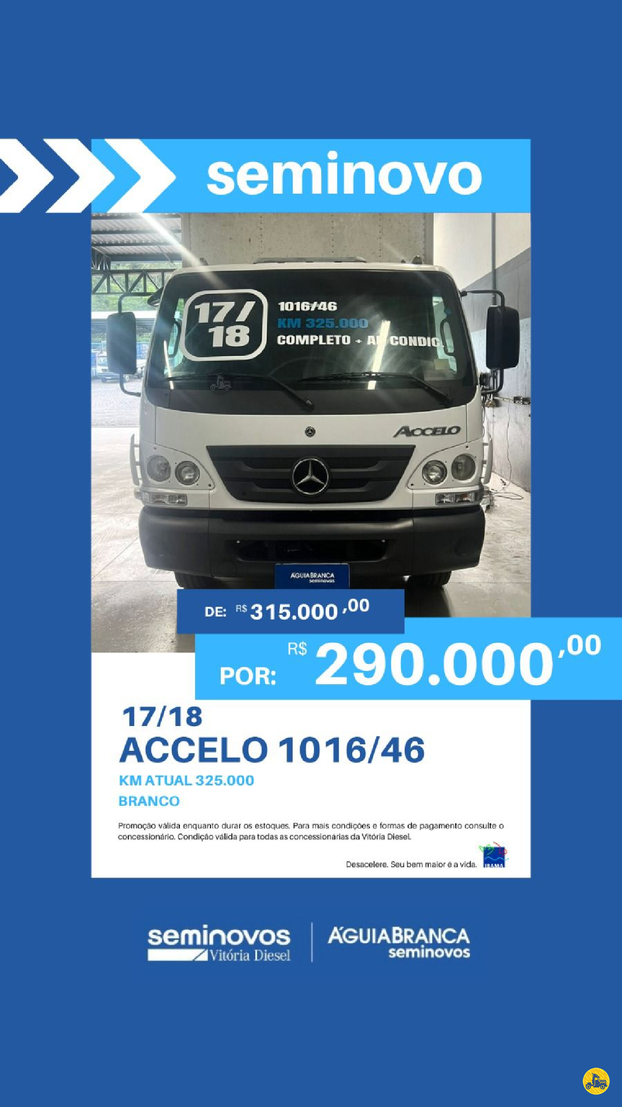 CAMINHAO MERCEDES-BENZ MB 1016 Baú Furgão 3/4 4x2 Vitória Diesel - MB CARIACICA ESPÍRITO SANTO ES